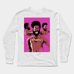 Childish Gambino "This Is America" portrait (digital) Long Sleeve T-Shirt